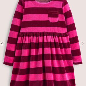 Boden Velour Stripe Dress, size 5-6Y